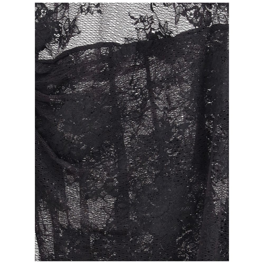 Black Nylon Jumpsuit Dress The Andamane