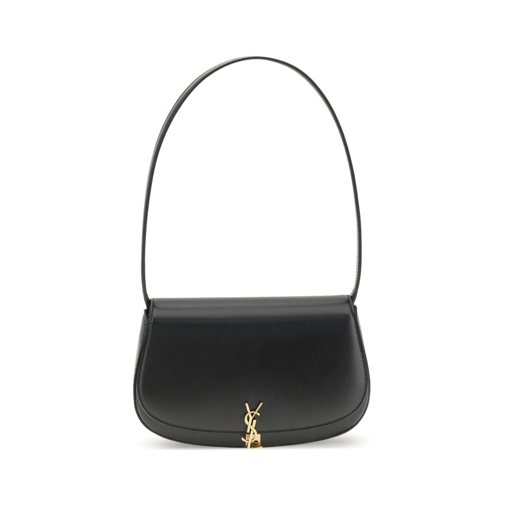 Black Calf Leather Bos Taurus Shoulder Bag Bags Saint Laurent