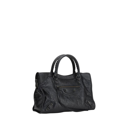 Black Calf Leather Bos Taurus Shoulder Bag Bags Balenciaga