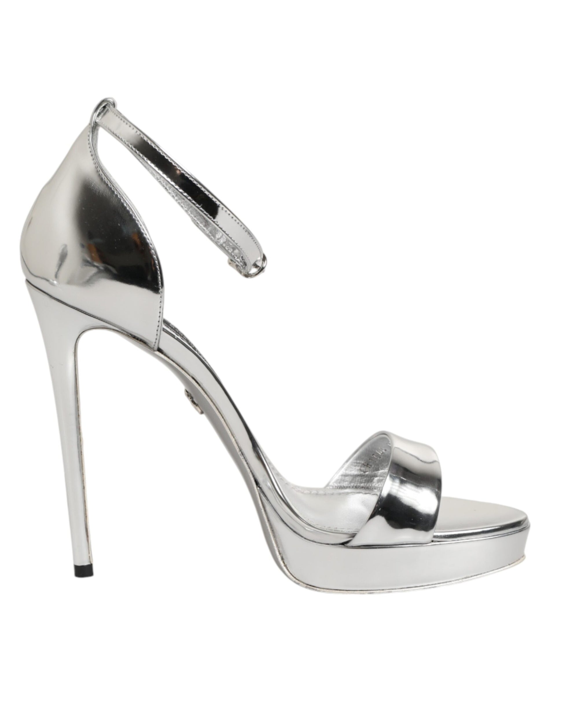 Silver Leather Platform Keira Sandals Shoes Shoes Dolce & Gabbana