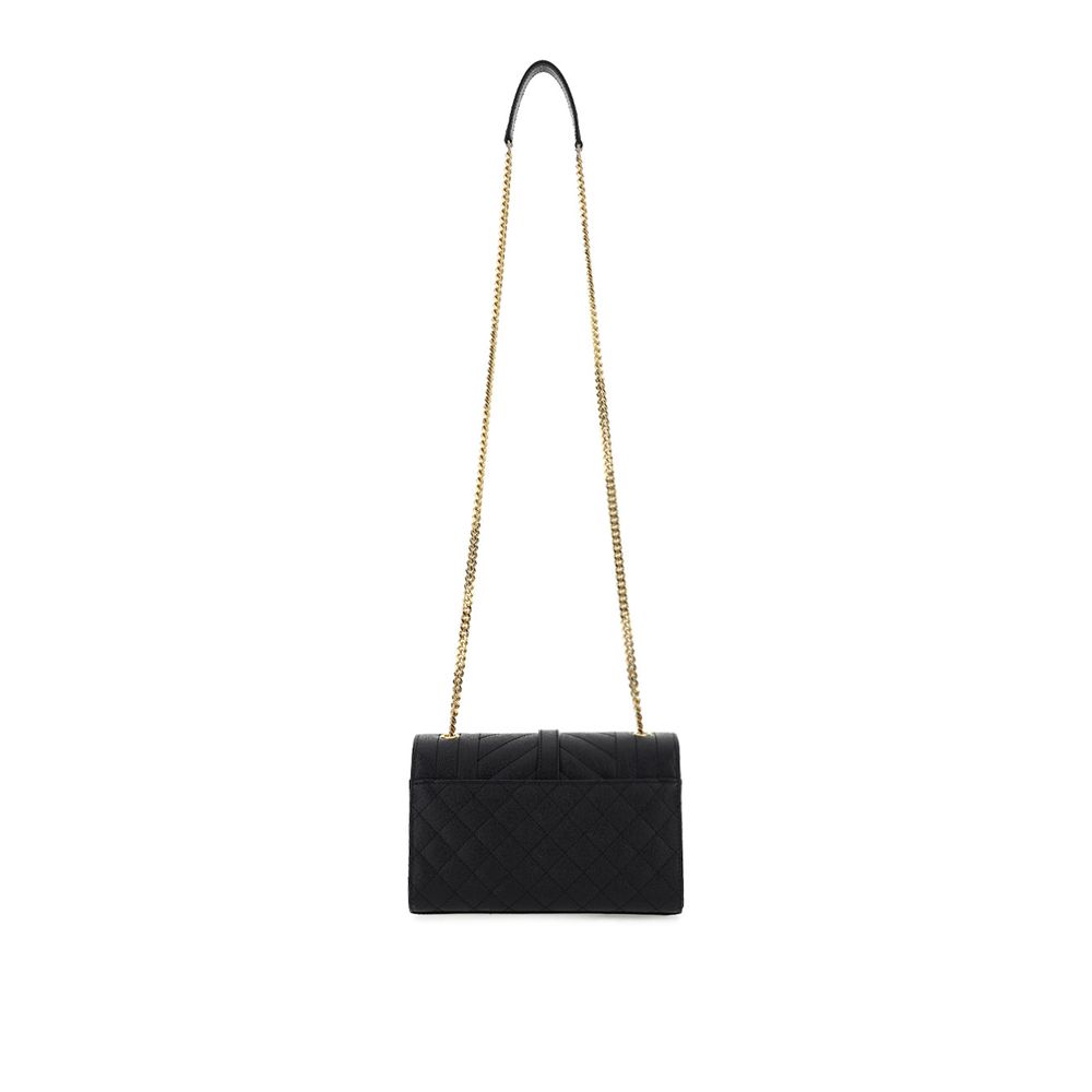 Black Calf Leather Bos Taurus Shoulder Bag Bags Saint Laurent
