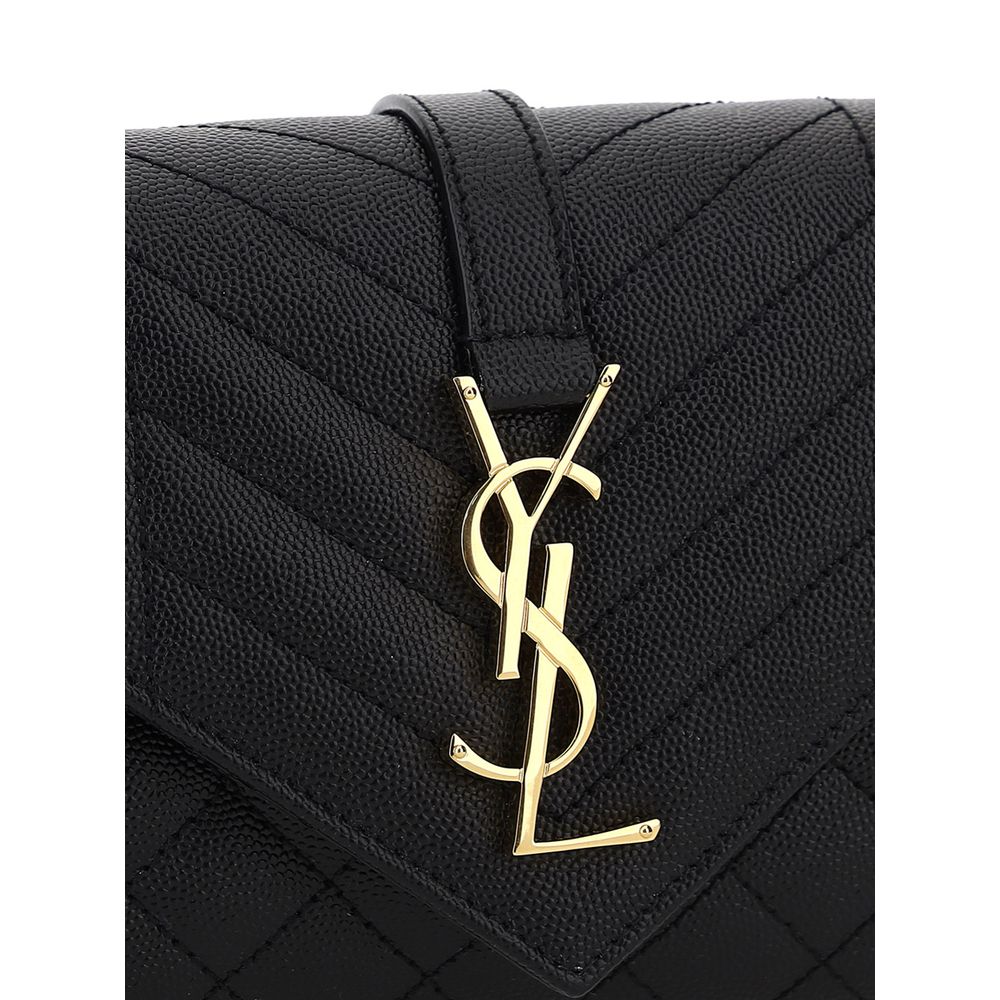Black Calf Leather Bos Taurus Shoulder Bag Bags Saint Laurent