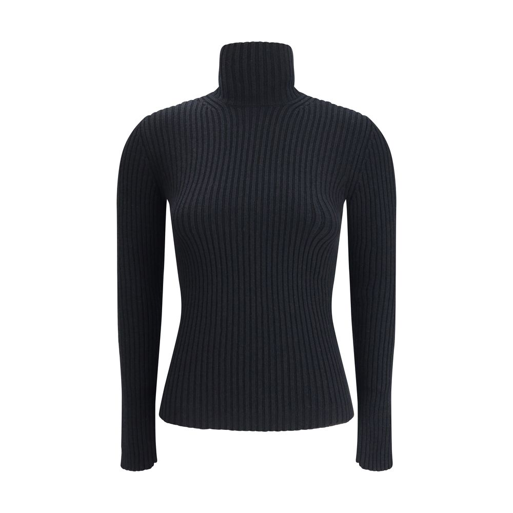 Black Wool Long Sleeve T-Shirt Max Mara