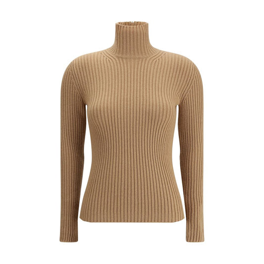 Beige Wool Long Sleeve T-Shirt Max Mara