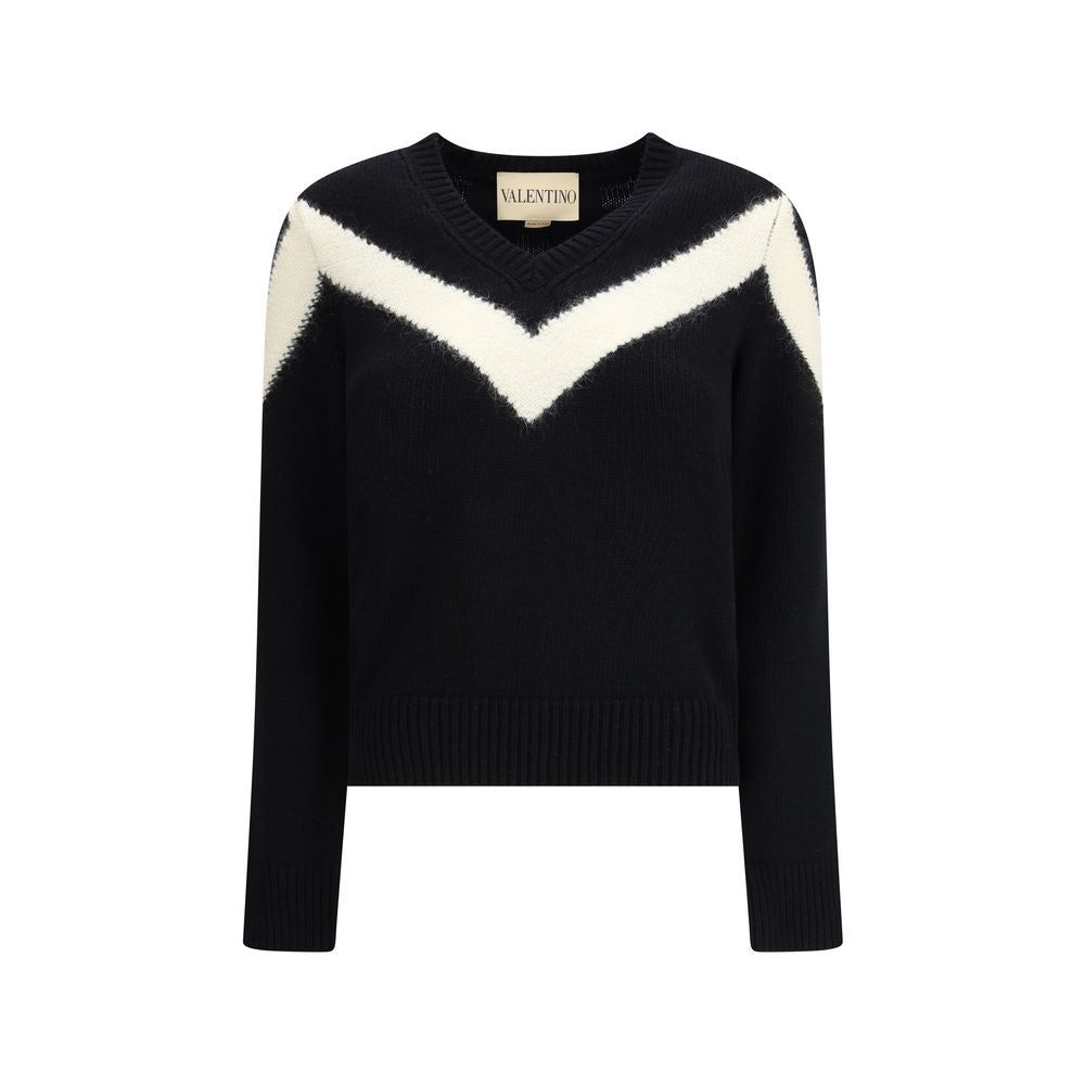 Black Fleece Wool Sweatshirt Knitwear Valentino