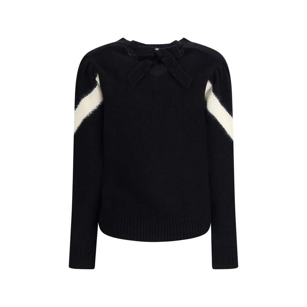 Black Fleece Wool Sweatshirt Knitwear Valentino
