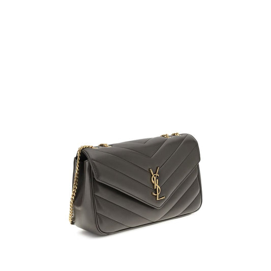 Gray Calf Leather Bos Taurus Shoulder Bag Bags Saint Laurent