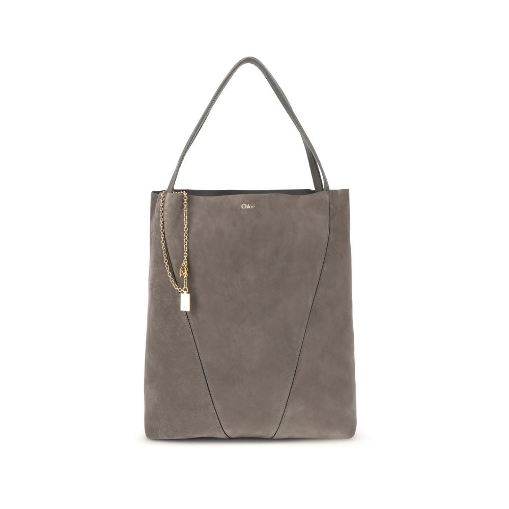 Gray Calf Leather Bos Taurus Shoulder Bag Bags Chloé