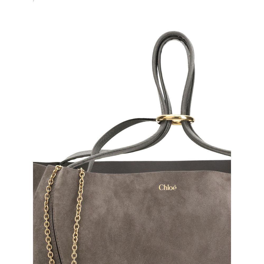 Gray Calf Leather Bos Taurus Shoulder Bag Bags Chloé
