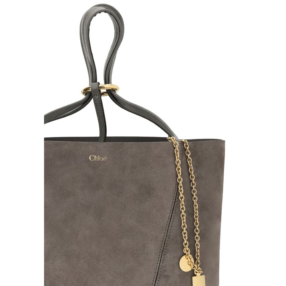 Gray Calf Leather Bos Taurus Shoulder Bag Bags Chloé