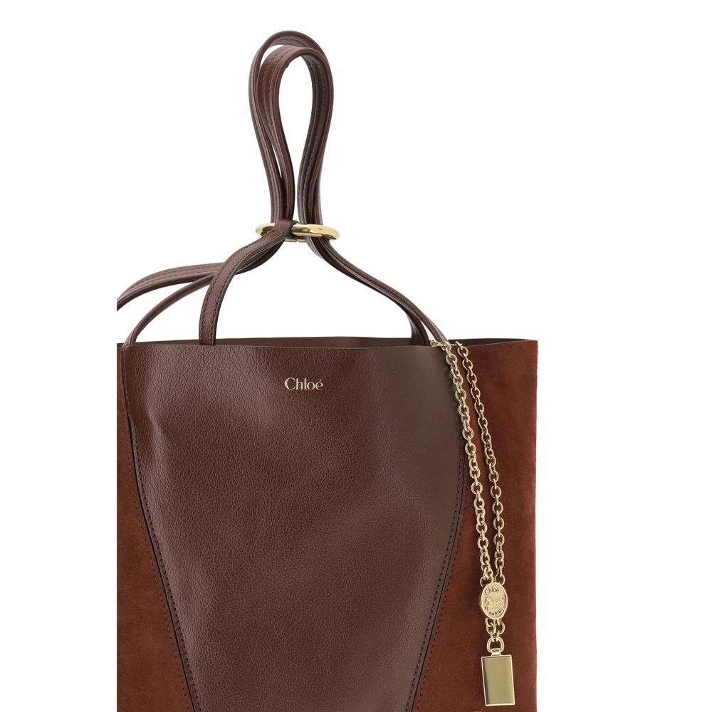 Brown Leather Shoulder Bag Bags Chloé