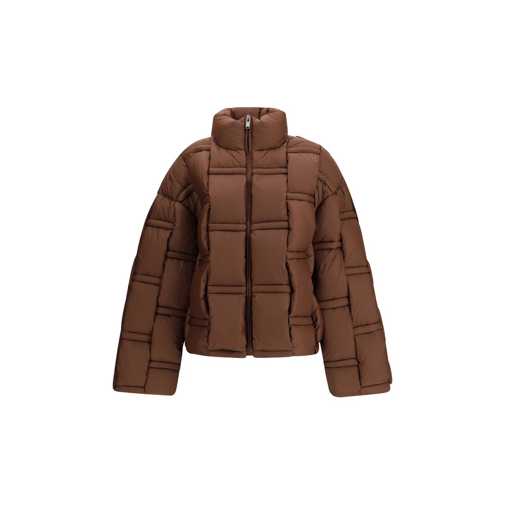 Brown Nylon Coat Coats RAXXY