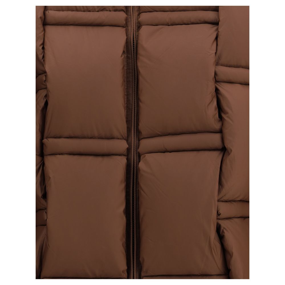 Brown Nylon Coat Coats RAXXY