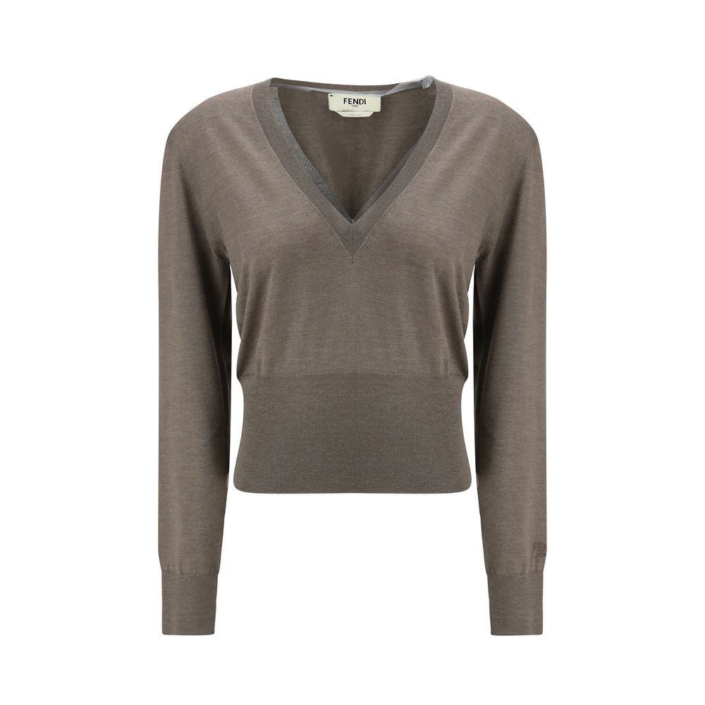 Brown Cashmere Cashmere Sweater Knitwear Fendi