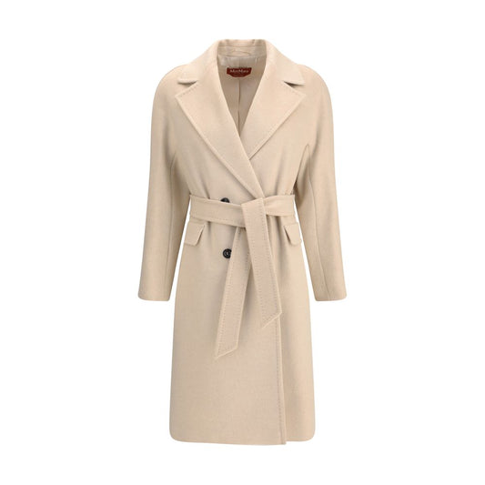 Beige Cashmere Coat Coats Max Mara