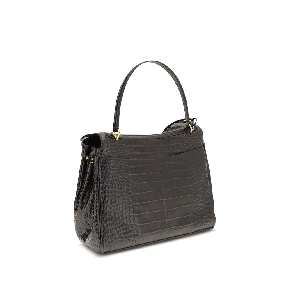 Brown Calf Leather Bos Taurus Handbag Bags Balenciaga