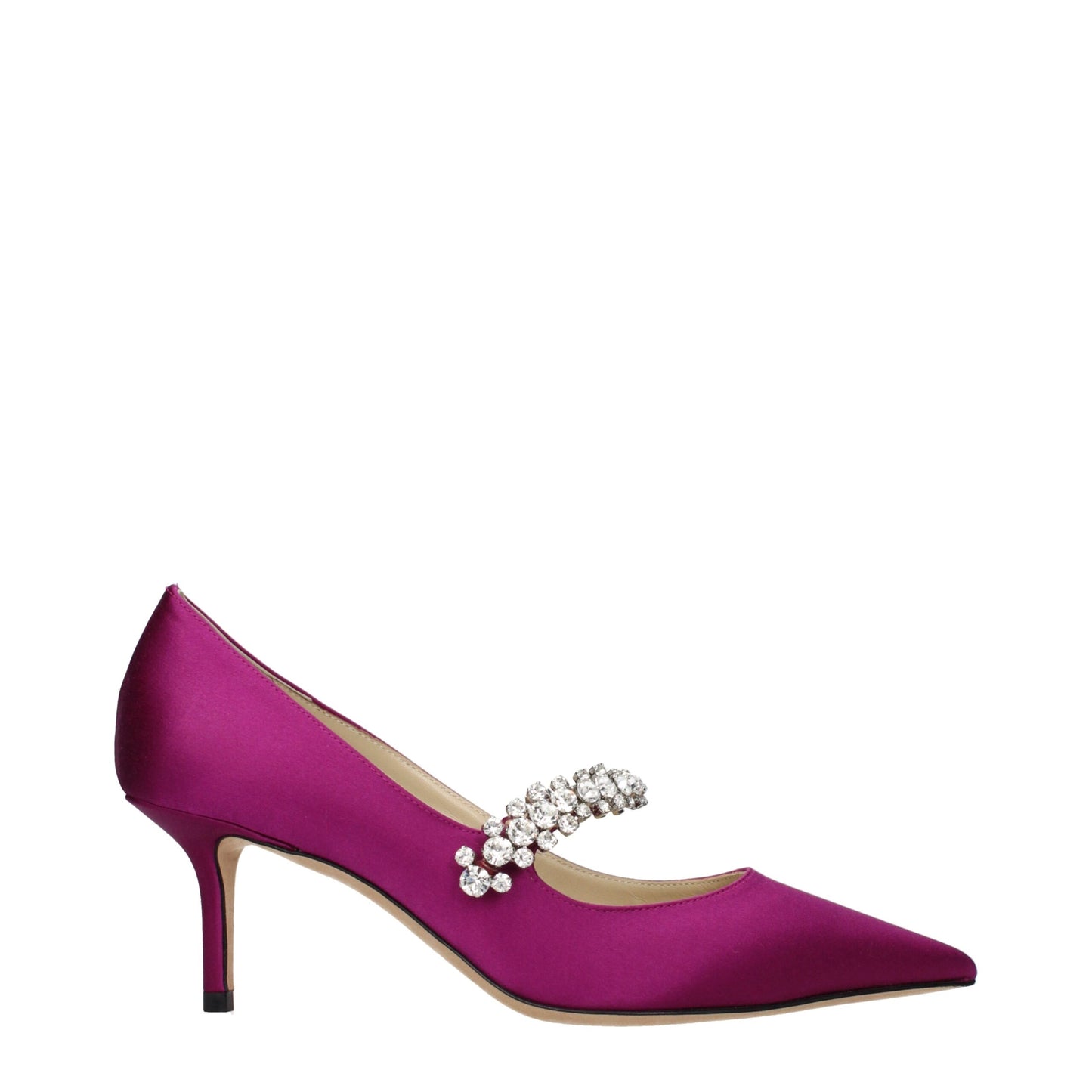 Pink Satin Mid Heel Pumps Shoes Jimmy Choo
