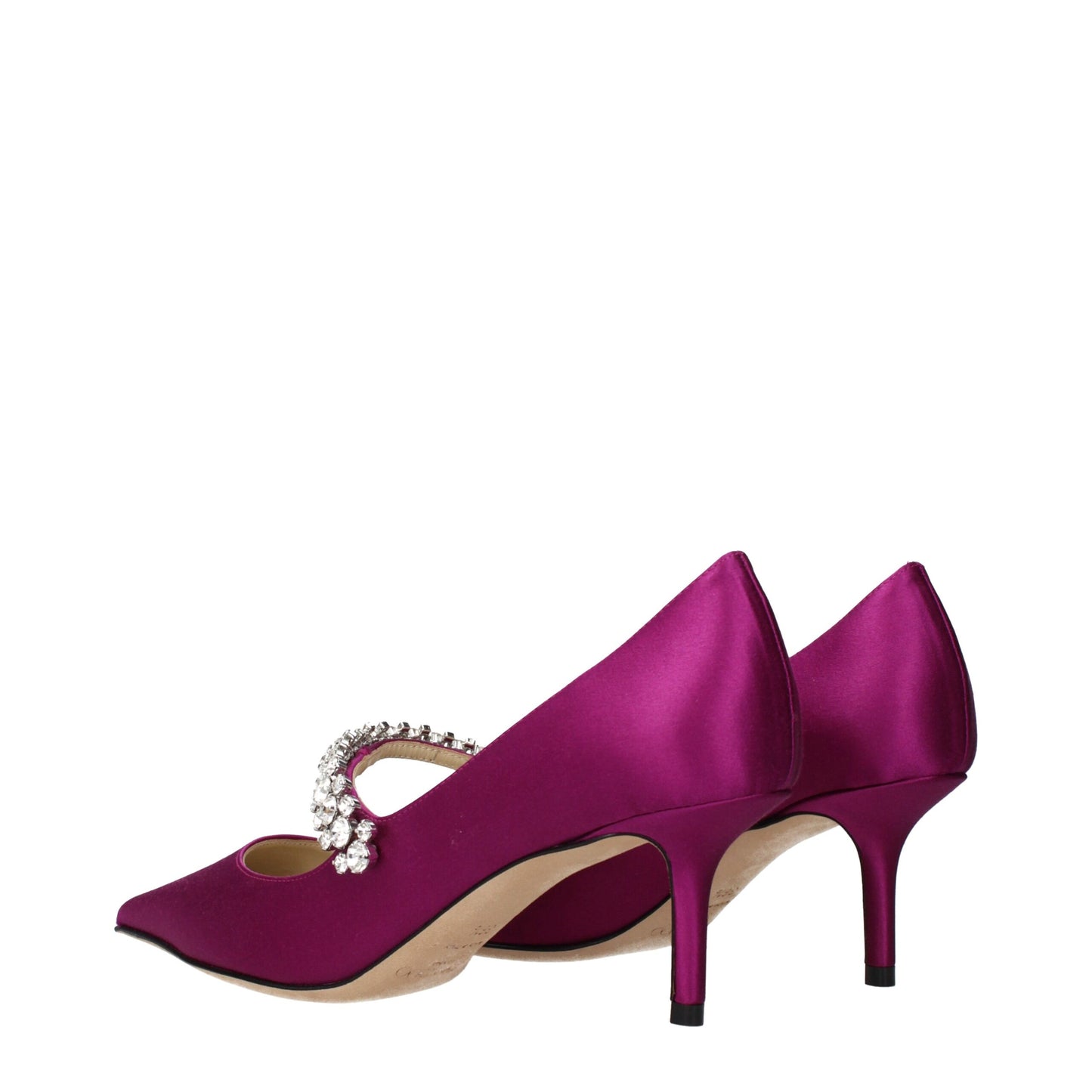 Pink Satin Mid Heel Pumps Shoes Jimmy Choo