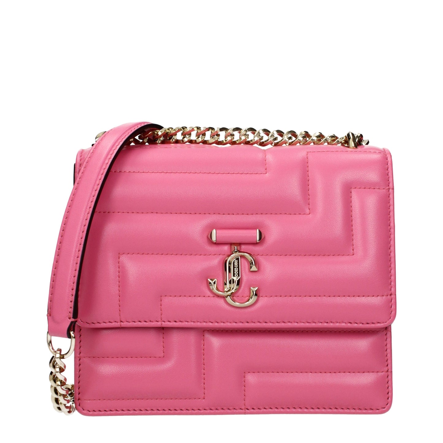 Pink Leather Shoulder Bag Bags Jimmy Choo