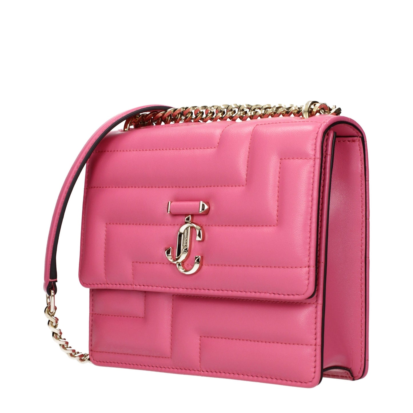 Pink Leather Shoulder Bag Bags Jimmy Choo