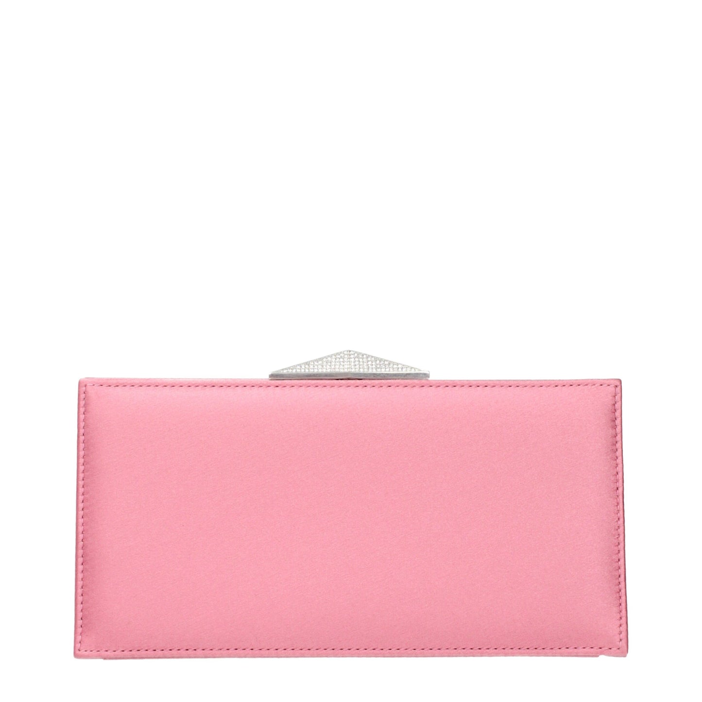 Pink Satin Clutch Bag Bags Jimmy Choo