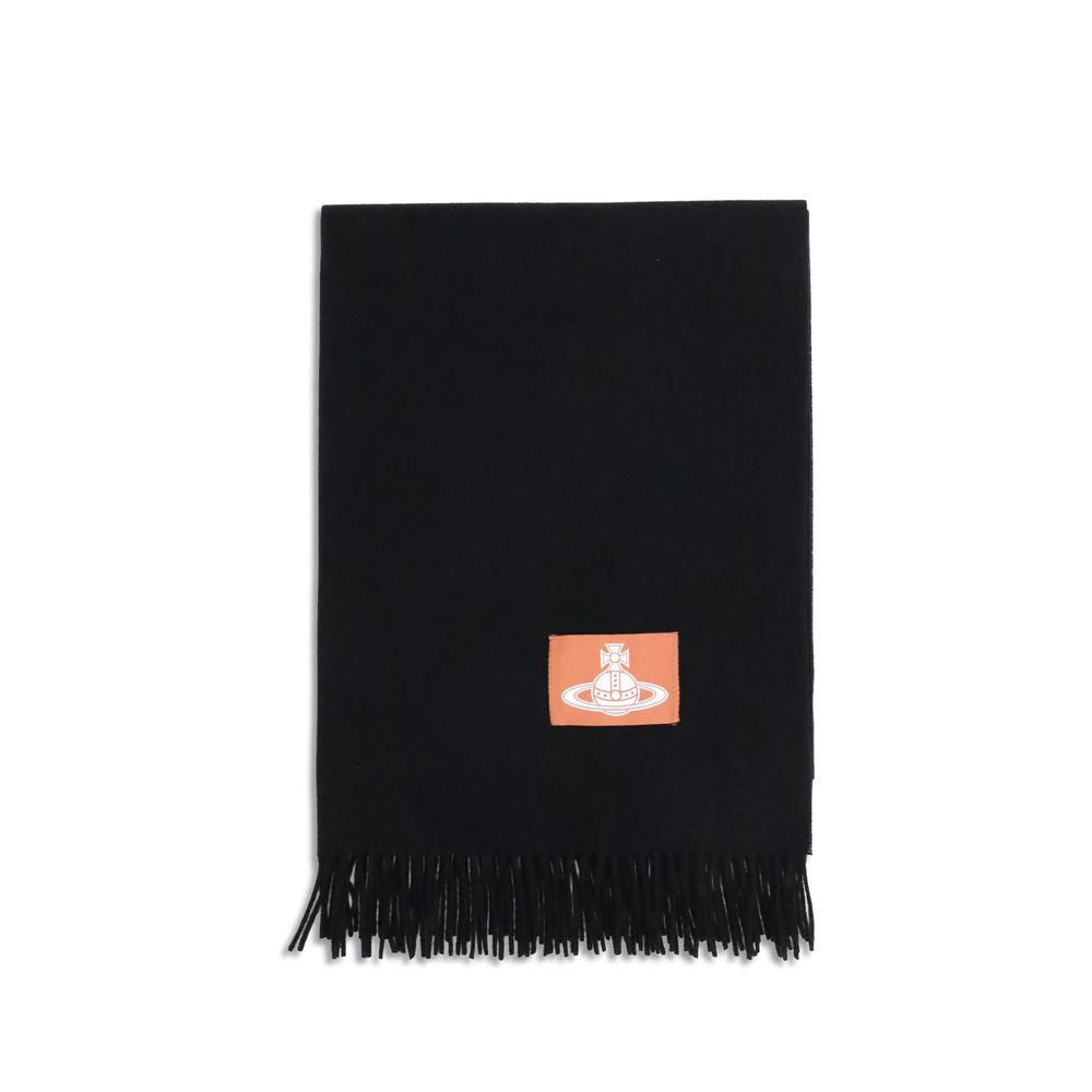 Black Wool Scarf Scarve Vivienne Westwood
