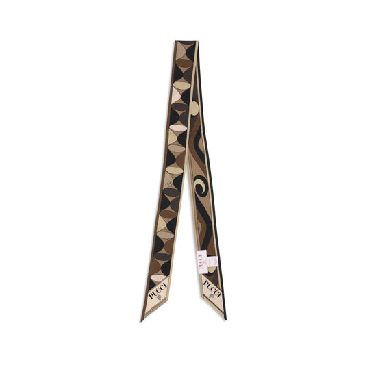 Brown Silk Scarf Scarve Emilio Pucci