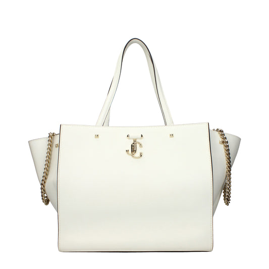 White Leather Shoulder Bag Jimmy Choo
