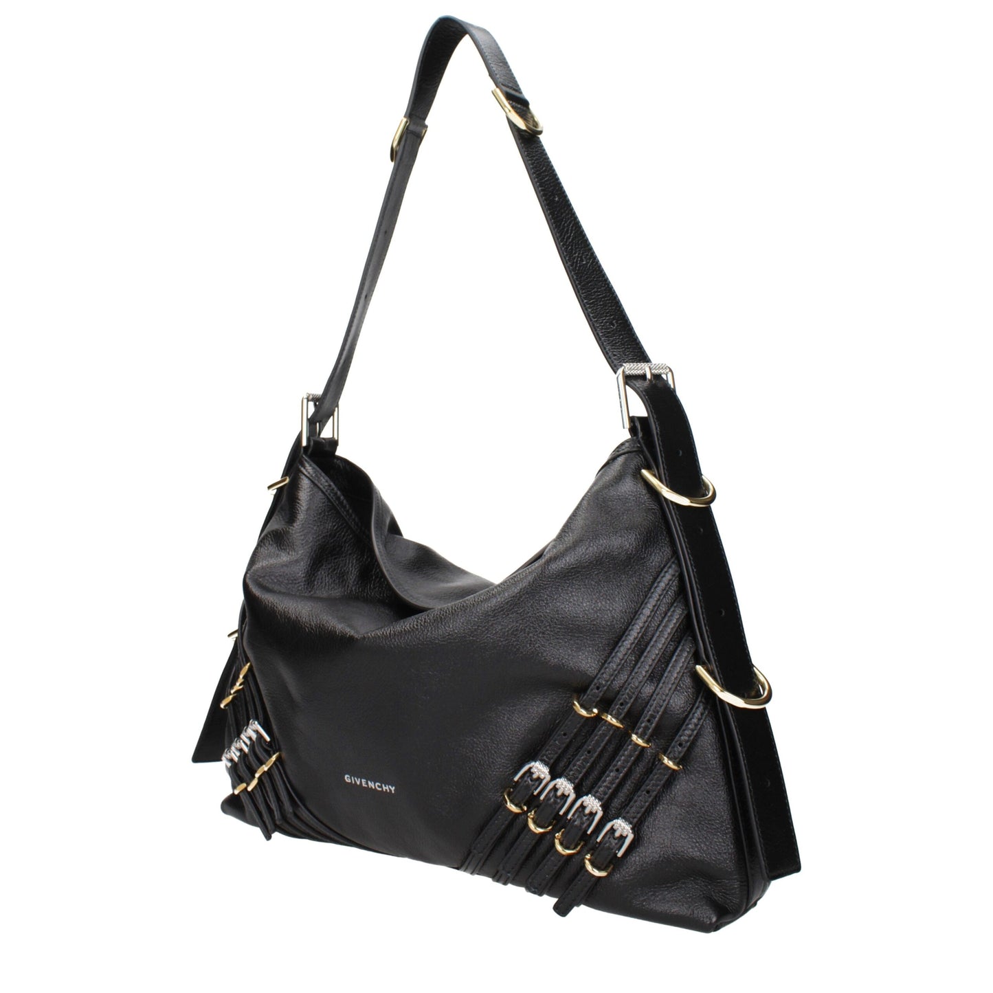Black Leather Shoulder Bag