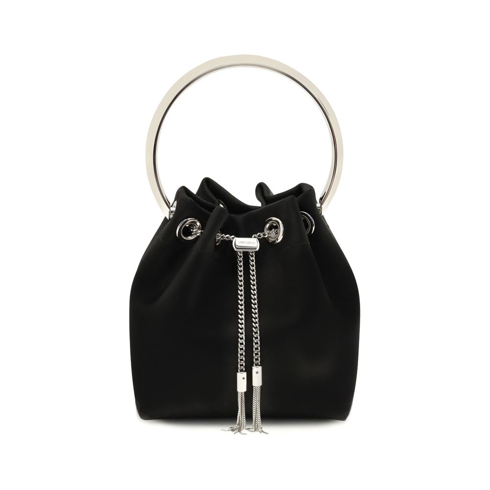 Black Silk Shoulder Bag