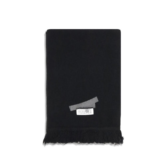 Black Wool Scarf MM6