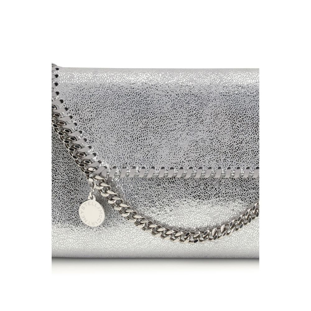 Silver Polyester Shoulder Bag Bags Stella McCartney