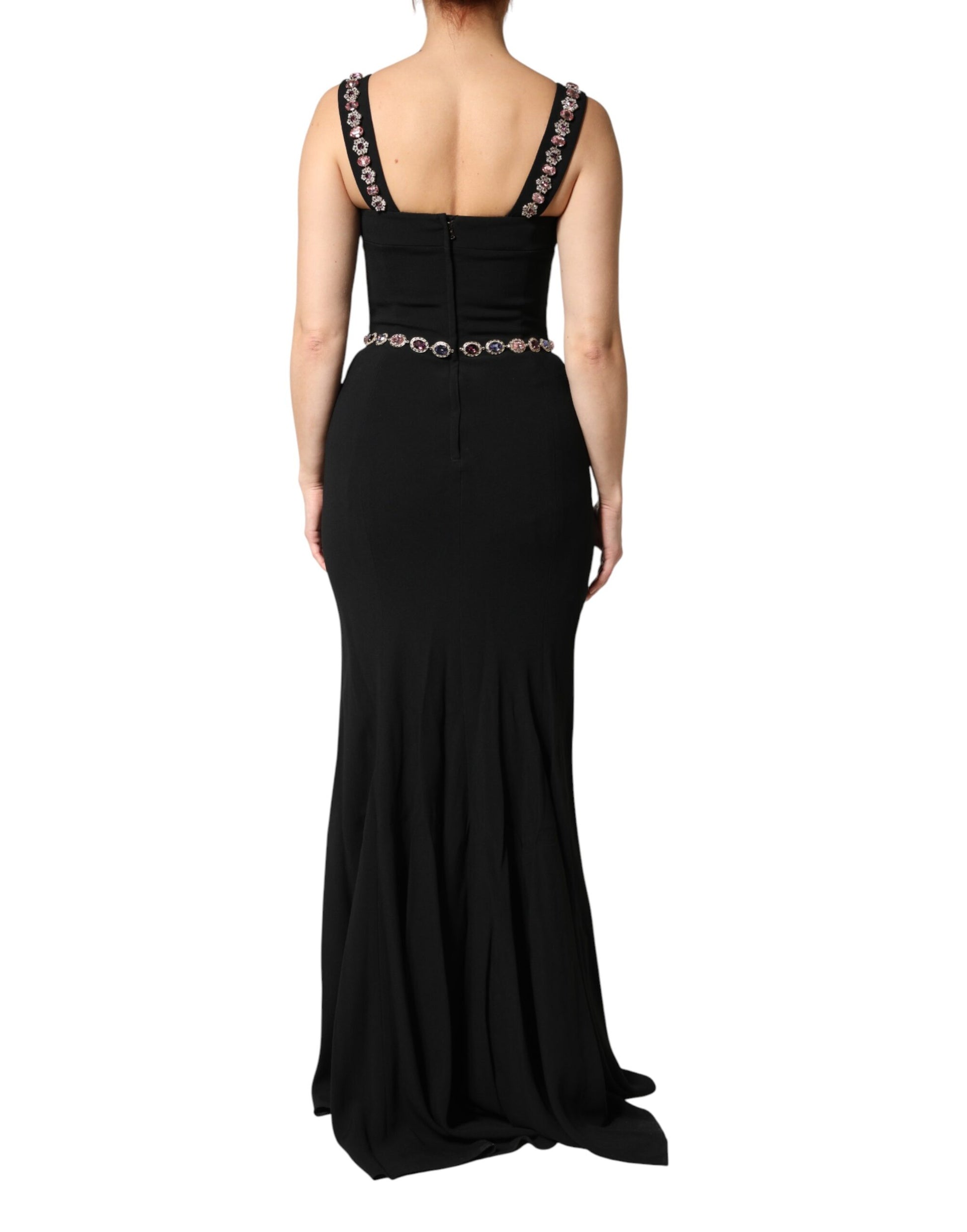 Black Embellished Sheath MermaidGown Dress Dress Dolce & Gabbana