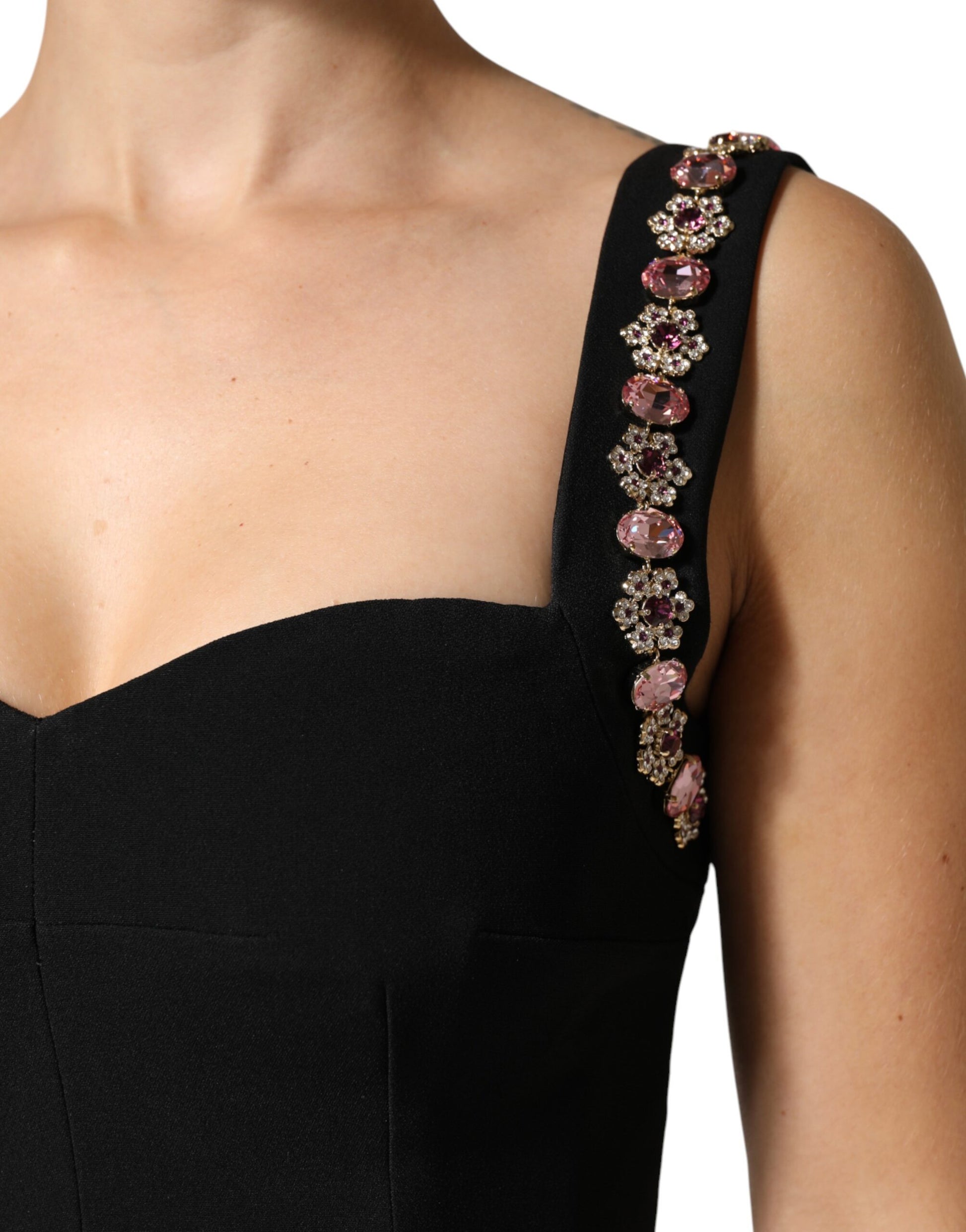 Black Embellished Sheath MermaidGown Dress Dress Dolce & Gabbana