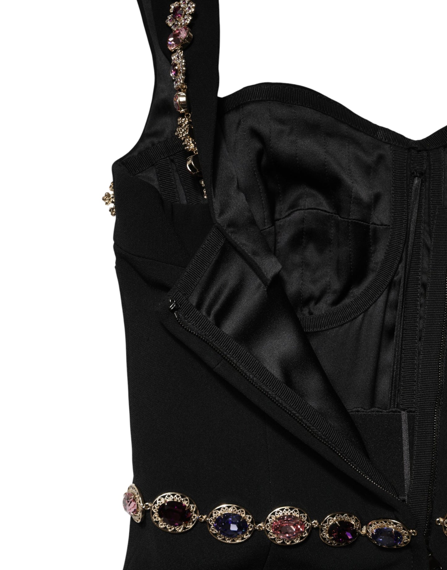 Black Embellished Sheath MermaidGown Dress Dress Dolce & Gabbana